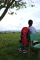 Batoh Mountains 50 L na horskou turistiku červený